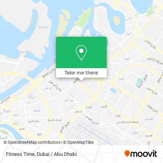 Fitness Time map