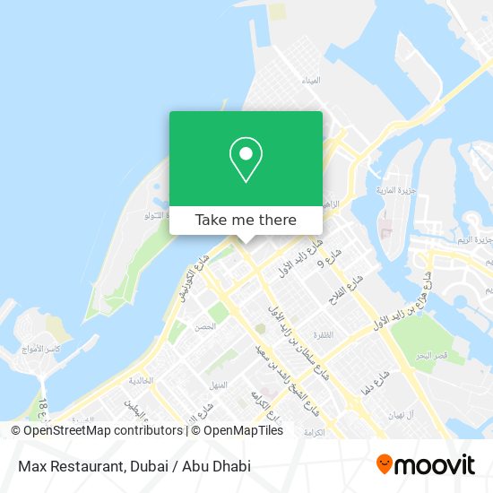 Max Restaurant map