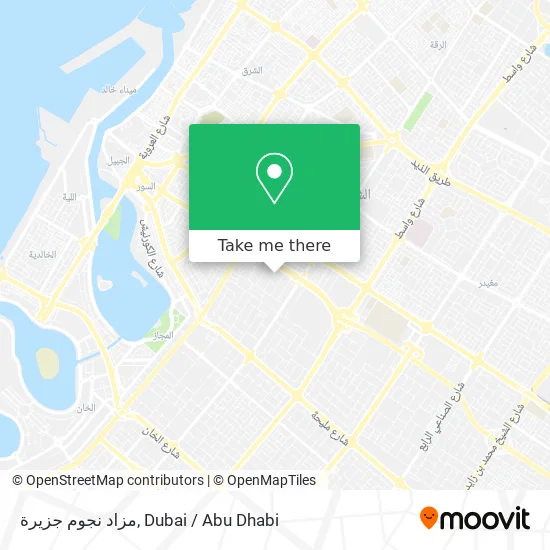 مزاد نجوم جزيرة map