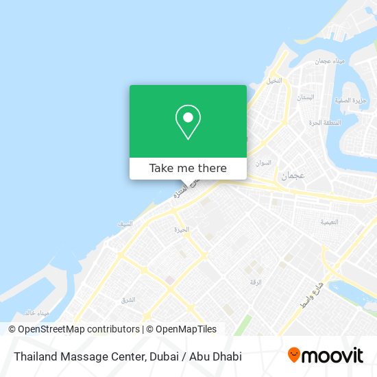 Thailand Massage Center map