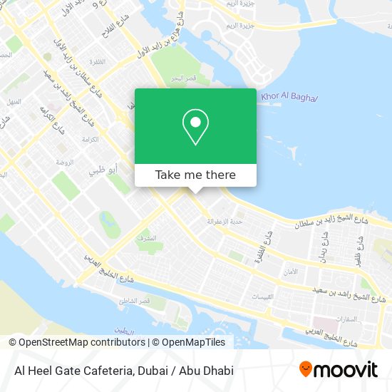 Al Heel Gate Cafeteria map