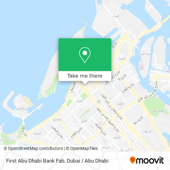 First Abu Dhabi Bank Fab map