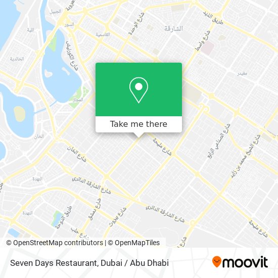 Seven Days Restaurant map