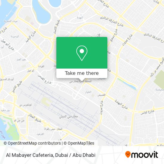 Al Mabayer Cafeteria map