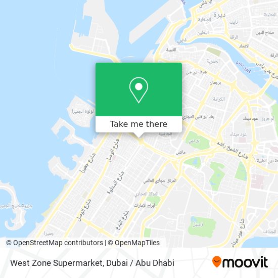 West Zone Supermarket map