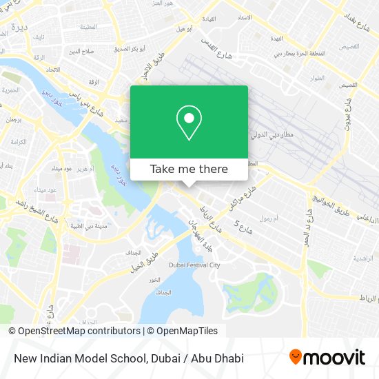 New Indian Model School map