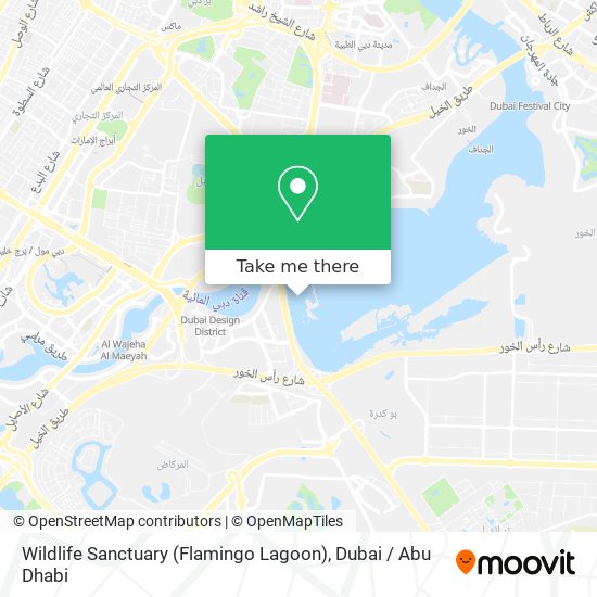 Wildlife Sanctuary (Flamingo Lagoon) map