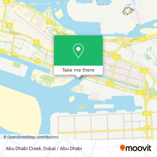 Abu Dhabi Creek map