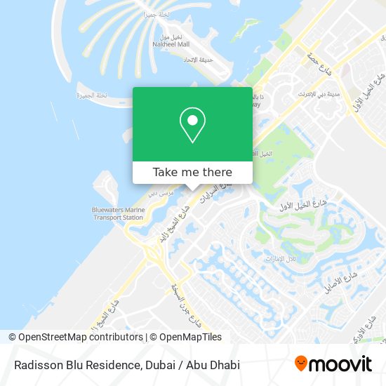 Radisson Blu Residence map