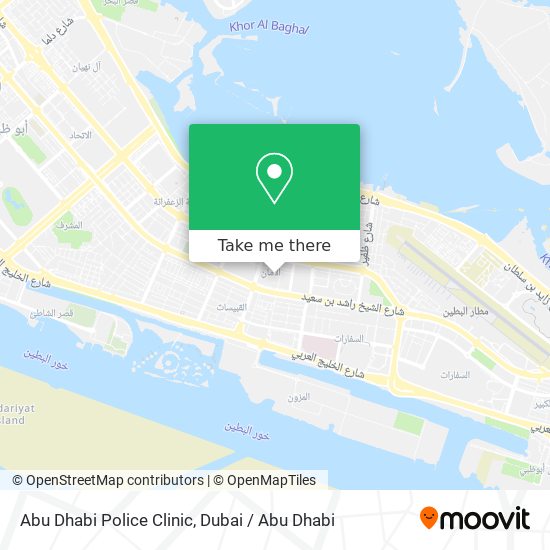 Abu Dhabi Police Clinic map