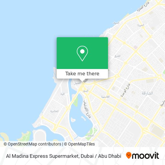 Al Madina Express Supermarket map