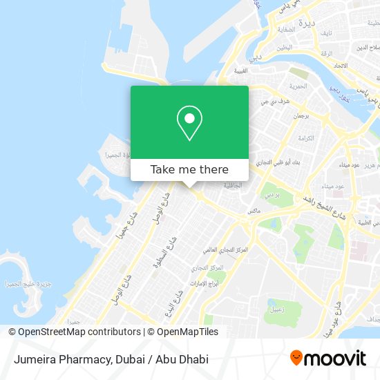 Jumeira Pharmacy map