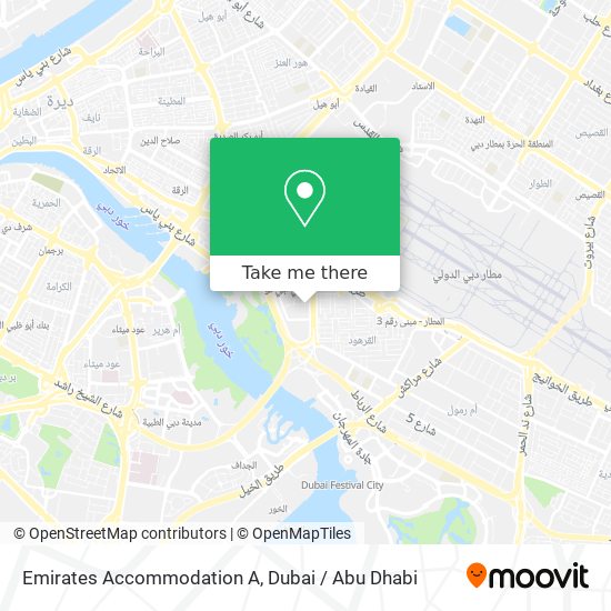 Emirates Accommodation A map