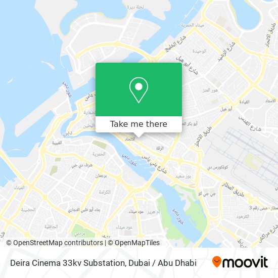 Deira Cinema 33kv Substation map