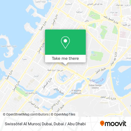 Swissôtel Al Murooj Dubai map
