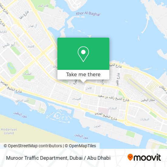 Muroor Traffic Department map