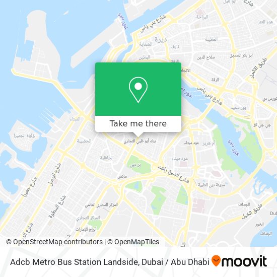 Adcb Metro Bus Station Landside map