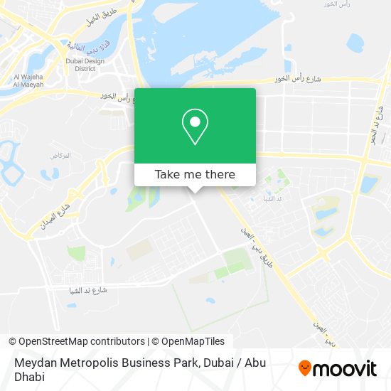 Meydan Metropolis Business Park map