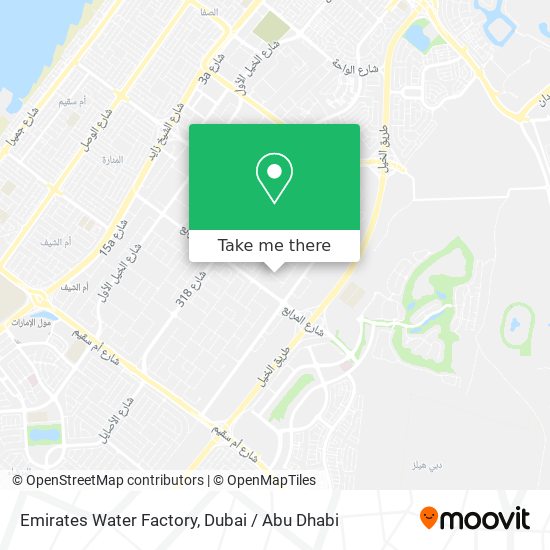 Emirates Water Factory map