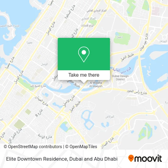 Elite Downtown Residence map