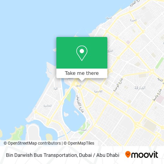 Bin Darwish Bus Transportation map