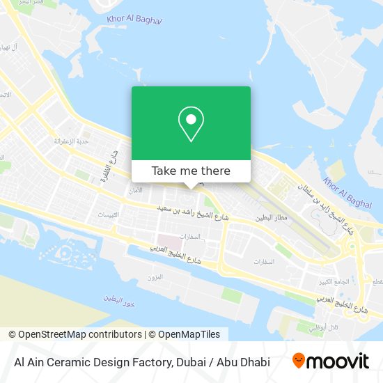 Al Ain Ceramic Design Factory map