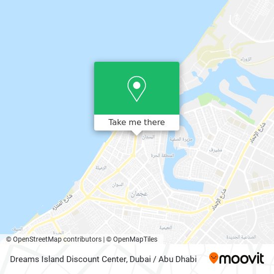 Dreams Island Discount Center map