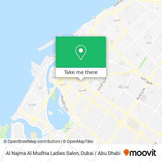 Al Najma Al Mudhia Ladies Salon map