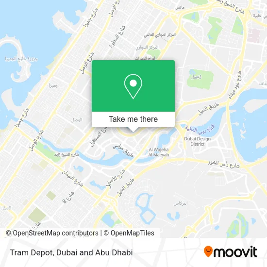 Tram Depot map