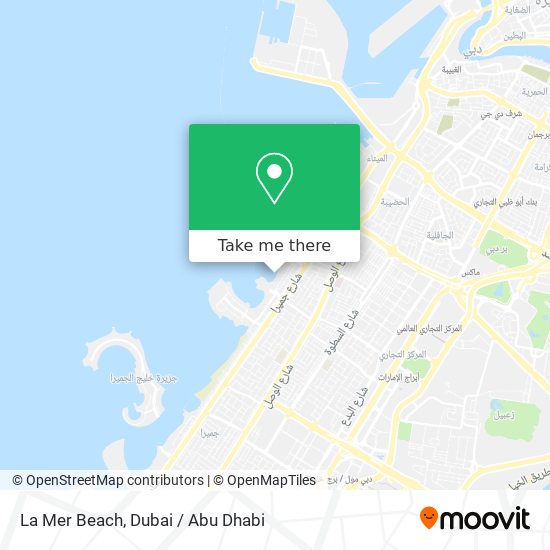 La Mer Beach map