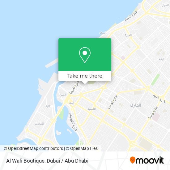 Al Wafi Boutique map