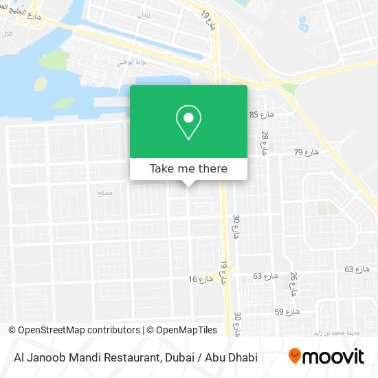 Al Janoob Mandi Restaurant map