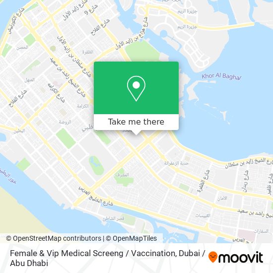 Female & Vip Medical Screeng / Vaccination map