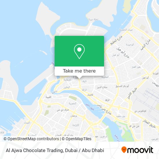 Al Ajwa Chocolate Trading map