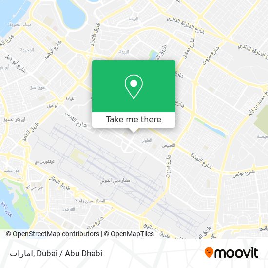 امارات map