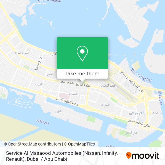 Service Al Masaood Automobiles (Nissan, Infinity, Renault) map