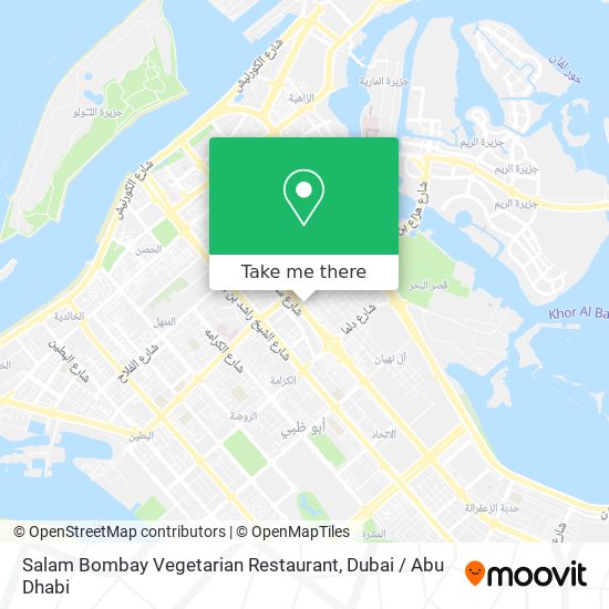 Salam Bombay Vegetarian Restaurant map