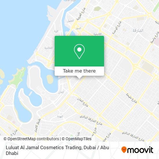 Luluat Al Jamal Cosmetics Trading map