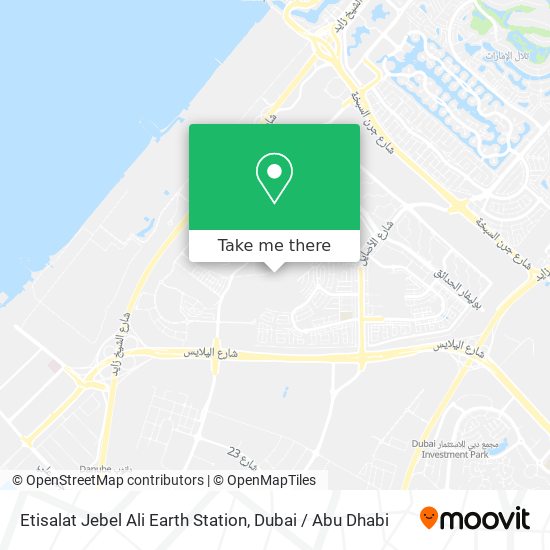 Etisalat Jebel Ali Earth Station map