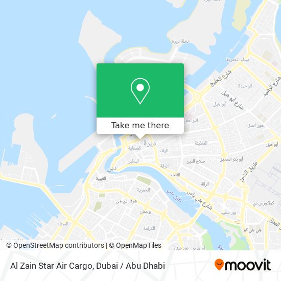 Al Zain Star Air Cargo map