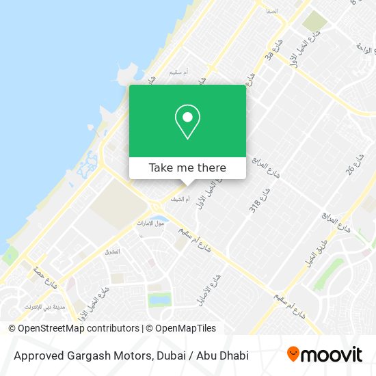 Approved Gargash Motors map