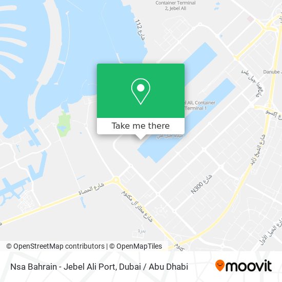 Nsa Bahrain - Jebel Ali Port map