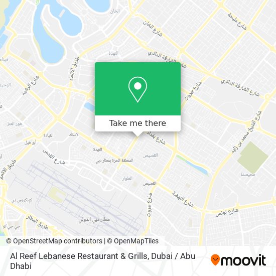 Al Reef Lebanese Restaurant & Grills map