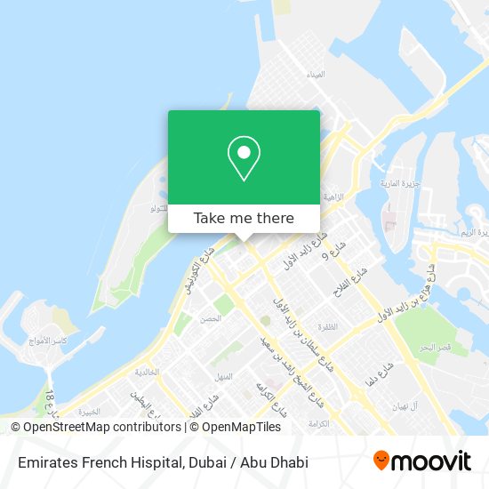 Emirates French Hispital map