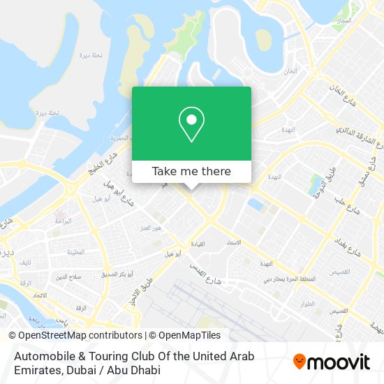 Automobile & Touring Club Of the United Arab Emirates map