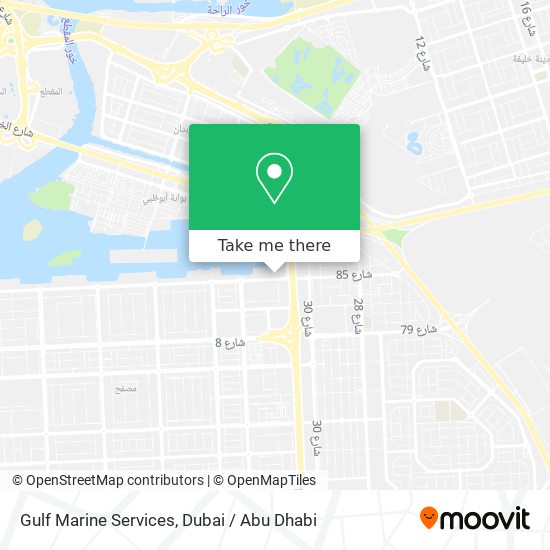 Gulf Marine Services map