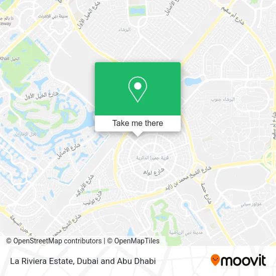 La Riviera Estate map