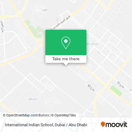 International Indian School map