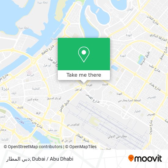 دبي المطار map