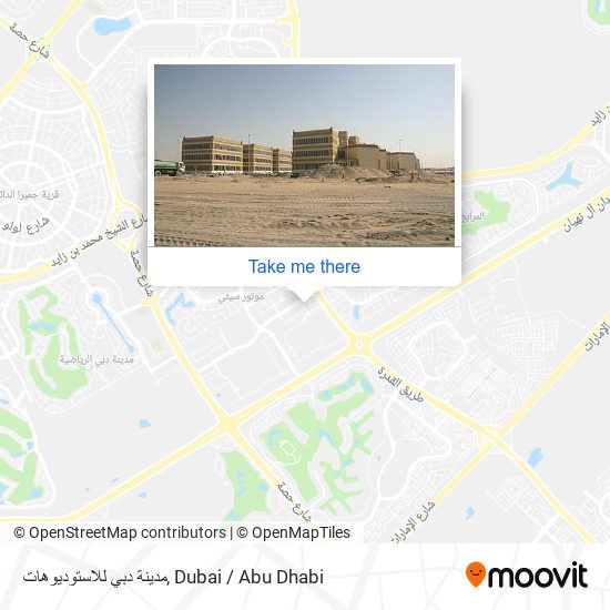 مدينة دبي للاستوديوهات map